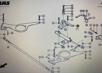CLAAS 00 0785 016 0/Claas wspornik/Claas Lexion 580 CLAAS 00 0785 016 0/Claas wspornik/Claas Lexion 580