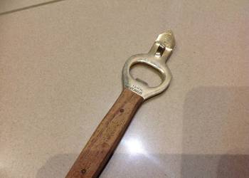 Zabytkowy Pozłacany Otwieracz do Butelek Piwa GOLD PLATED Sygnowany