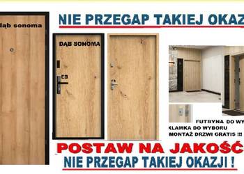 Drzwi wewnątrzklatkowe zewnętrzne akustyczne