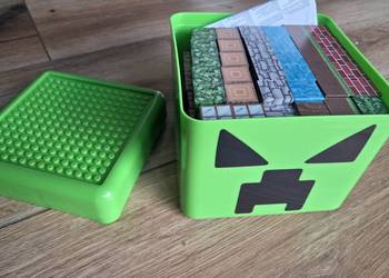 Klocki magnetyczne 115 elementów + pudełko Minecraft / Nowe