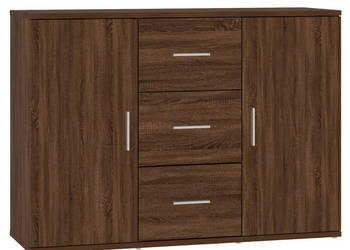 Szafka brązowy dąb 91x295x65 cm materiał drewnopochodny WM-823349