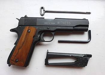 Wiatrówka Pistolet Tanfoglio Witness CO2 Colt 1911 16 J  Blow Back Kabura