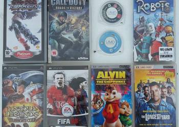 Gry, filmy na SONY PSP: Tekken, Call of Duty, GTA, Untold, Robots, Alvin