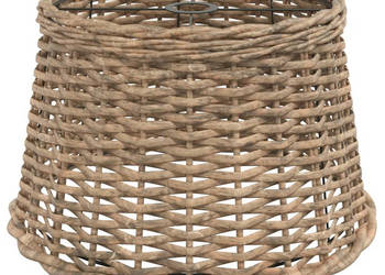 Klosz lampy wiszącej brązowy Ø45x28 cm wiklina WM-364378