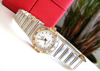 Omega Constellation Gold Full Bar Mini (zegarek damski, jak nowy)