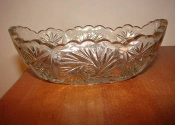 szklana żardiniera PRL