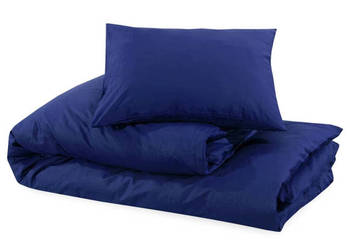 Zestaw pościeli granatowy 225x220 cm lekka mikrofibra WM-136012