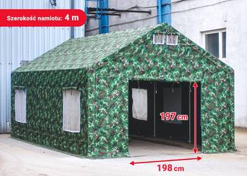 4x8x2 S+ Sezon wzmocniony Namiot wędkarski harcerski militarny wojskowy