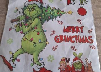 Naklejka świąteczna na okno szybę dekoracja ozdoba okienna grinch