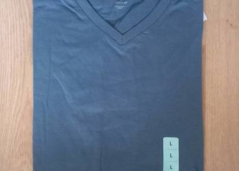 szary t-shirt męski Sinsay