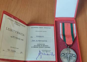 Medal za udział w walkach w obronie władzy ludowej