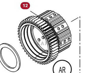 Massey Ferguson 7516 Piasta Sprzęgła CZĘŚCI 3796536M92