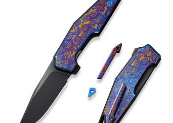 Nóż składany WE Knife OAO (One And Only) Black Titanium/Timascus, Black St…