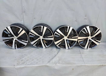 FELGI ALUMINIOWE PEUGEOT 3008 5008 7.5J18 cali et49 5x108 980968737 Komplet
