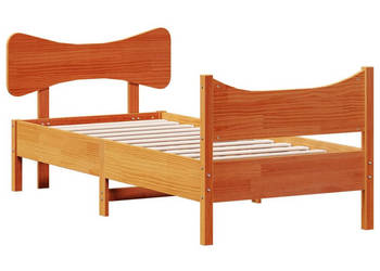 Rama łóżka bez materaca woskowy brąz sosnowa 75x190 cm WM-3216407