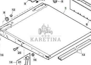 John Deere 9780CTS 9780HM 9780 CTS Rama Rozrzutnika Słomy Plew AH137975