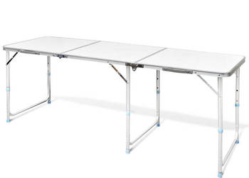 Składany aluminiowy stół kempingowy z regulacją wysokości 180 x 60 cm WM-4…