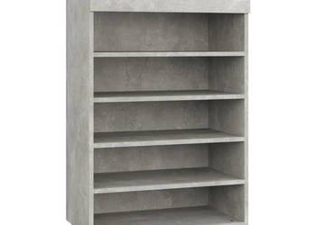 Szafka na buty szarość betonu 60x35x105 cm WM-812793