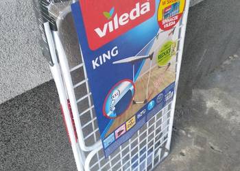 NOWA Suszarka na bieliznę pranie ubrania KING kółeczka + klamerki