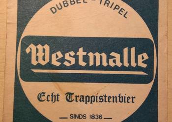 Podkładka, podstawka pod piwo Westmalle - Belgia