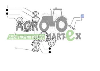 13807870, 5176409, 5167720, 5167497 ŚRUBA USTALAJĄCA CNH