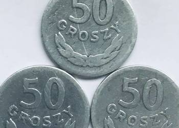 PRL-50gr Al- unikalna trojka-1949,1957,1965