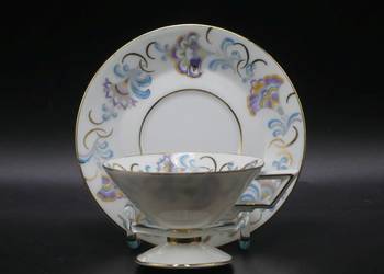 Zjawiskowy komplet do mokki art deco Tułowice Tillowitz, 1928 - 45