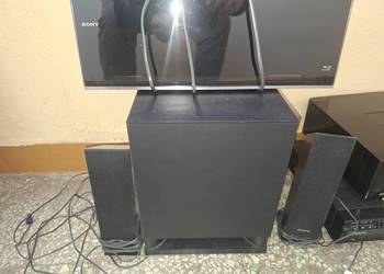 Denon amplituner , Sony BluRay , Philips podwójna nagrywarka CD, Kolunmy