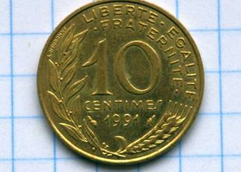 10 CENTIMES 1991 ROK - FRANCJA