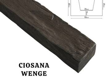 Belka Rustykalna Ciosana 9x6 cm WENGE