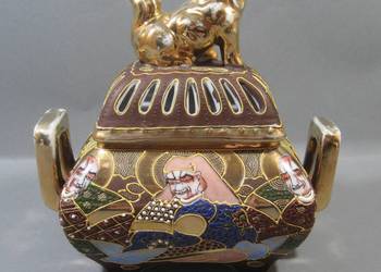 Kadzielnica Japońska Porcelanowa Imari Sygnowana