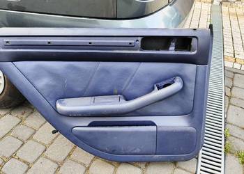 Boczek lewy tył skóra granatowa Audi A6 C5 EUROPA, Wys.darmowa!