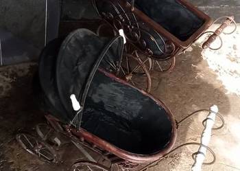 Wózek dla lalek x2 antyk zabytek