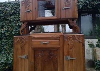Francuski bufet Art Déco marmurowy blat