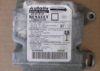 SENSOR MODUŁ STEROWNIK AIRBAG RENAULT MEGANE I 7700437477 A