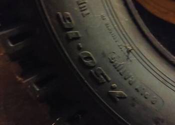 Opona 7.50-16 plus felga Ostrówek k162