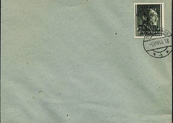 POLSKA 1944 - RUDNIK - koperta - gw.M.Rzadkosz.Gratis wysyłka!