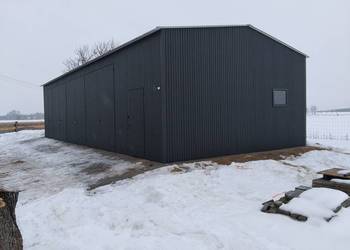 GARAŻ BLASZANY -Konstrukcja Stalowa  - Hala Magazyn - GRZYWSTAL