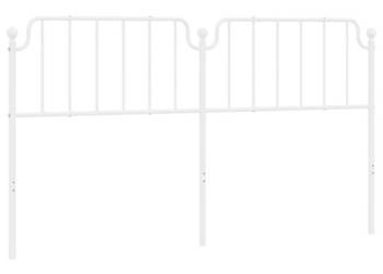 Metalowe wezgłowie białe 180 cm WM-373972