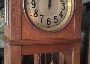 Lenzkirch 1913 r. zegar stojący piękny wielki gabinetowy"chłop"