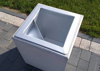 Kosz betonowy 30 l z wkładem z popielnicą śmietnik 30 litrów