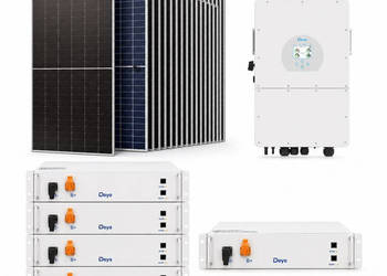 Zestaw fotowoltaiczny hybrydowy 14 kWp - falownik DEYE SG01HP3 1