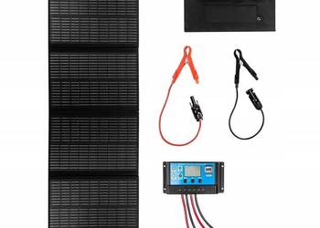 Panel solarny NEO Tools przenośny 140W 18V ładowarka 2xUSB USB-C MC4 5m 12V