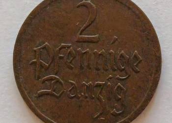 2 Pfennige 1926 Wolne Miasto Gdańsk Danzig - Oryginał.