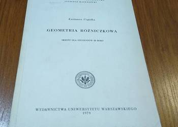 Geometria różniczkowa skrypt dla studentów III Cegiełka