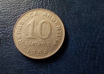 Stare monety 10 cent 1954 Argentyna