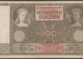 Holandia 100 guldenów 1941 - seria  EN