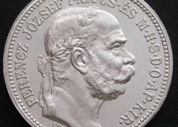 AUSTRIA WĘGRY 1 KORONA 1915 - CESARZ FRANCISZEK JÓZEF - SREBRO