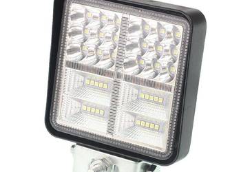 LAMPA ROBOCZA HALOGEN LED, 38 LED + WEWNĘTRZNE DIODY - ŻÓŁTE, KWADRATO