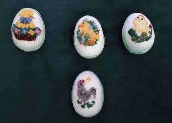 pisanki haft rękodzieło Wielkanoc